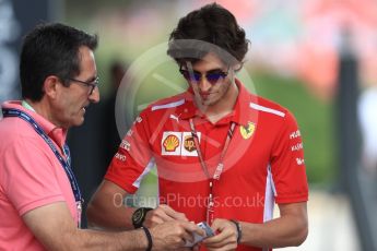 World © Octane Photographic Ltd. Formula 1 - French GP - Paddock. Antonio Giovinazzi – Third Driver for Scuderia Ferrari. Circuit Paul Ricard, Le Castellet, France. Saturday 23rd June 2018.