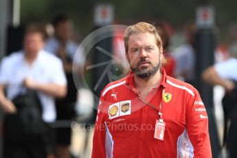 World © Octane Photographic Ltd. Formula 1 - French GP - Paddock. Gino Rosato – Ferrari Corporate Affairs. Circuit Paul Ricard, Le Castellet, France. Sunday 24th June 2018.