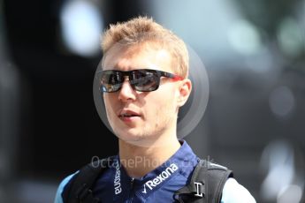 World © Octane Photographic Ltd. Formula 1 – French GP - Paddock. Williams Martini Racing FW41 – Sergey Sirotkin. Circuit Paul Ricard, Le Castellet, France. Sunday 24th June 2018.