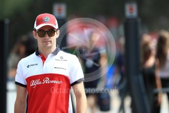 World © Octane Photographic Ltd. Formula 1 – French GP - Paddock. Alfa Romeo Sauber F1 Team C37 – Charles Leclerc. Circuit Paul Ricard, Le Castellet, France. Sunday 24th June 2018.