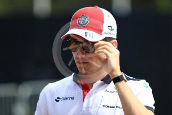 World © Octane Photographic Ltd. Formula 1 – French GP - Paddock. Alfa Romeo Sauber F1 Team C37 – Charles Leclerc. Circuit Paul Ricard, Le Castellet, France. Sunday 24th June 2018.