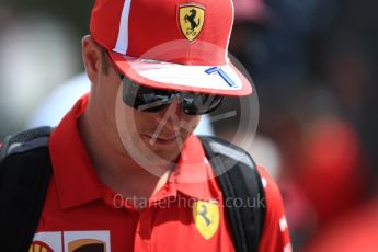 World © Octane Photographic Ltd. Formula 1 – French GP - Paddock. Scuderia Ferrari SF71-H – Kimi Raikkonen. Circuit Paul Ricard, Le Castellet, France. Sunday 24th June 2018.