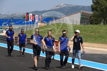 World © Octane Photographic Ltd. Formula 1 – French GP - Track Walk. Scuderia Toro Rosso STR13 – Pierre Gasly. Circuit Paul Ricard, Le Castellet, France. Thursday 21st June 2018.