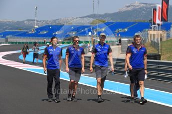 World © Octane Photographic Ltd. Formula 1 – French GP - Track Walk. Scuderia Toro Rosso STR13 – Brendon Hartley. Circuit Paul Ricard, Le Castellet, France. Thursday 21st June 2018.