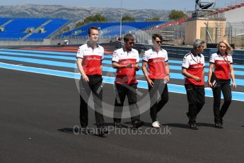 World © Octane Photographic Ltd. Formula 1 – French GP - Track Walk. Alfa Romeo Sauber F1 Team C37 – Charles Leclerc. Circuit Paul Ricard, Le Castellet, France. Thursday 21st June 2018.