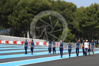 World © Octane Photographic Ltd. Formula 1 – French GP - Track Walk. Williams Martini Racing FW41 – Sergey Sirotkin. Circuit Paul Ricard, Le Castellet, France. Thursday 21st June 2018.