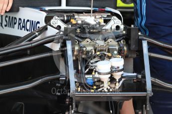 World © Octane Photographic Ltd. Formula 1 – French GP - Pit Lane. Williams Martini Racing FW41. Circuit Paul Ricard, Le Castellet, France. Thursday 21st June 2018.