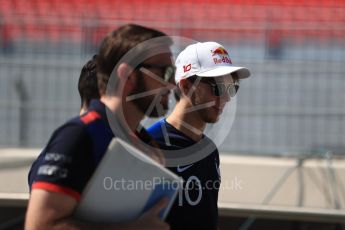 World © Octane Photographic Ltd. Formula 1 – French GP - Pit Lane. Scuderia Toro Rosso STR13 – Pierre Gasly. Circuit Paul Ricard, Le Castellet, France. Thursday 21st June 2018.