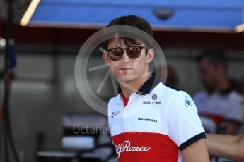 World © Octane Photographic Ltd. Formula 1 – French GP - Pit Lane. Alfa Romeo Sauber F1 Team C37 – Charles Leclerc. Circuit Paul Ricard, Le Castellet, France. Thursday 21st June 2018.