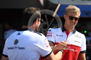 World © Octane Photographic Ltd. Formula 1 – French GP - Pit Lane. Alfa Romeo Sauber F1 Team C37 – Marcus Ericsson. Circuit Paul Ricard, Le Castellet, France. Thursday 21st June 2018.