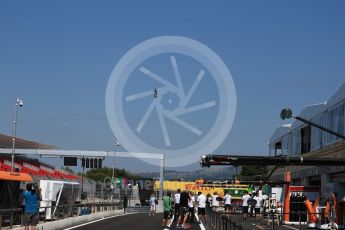 World © Octane Photographic Ltd. Formula 1 – French GP - Pit Lane. Hover above circuit. Circuit Paul Ricard, Le Castellet, France. Thursday 21st June 2018.