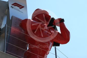 World © Octane Photographic Ltd. Formula 1 – French GP - Pit Lane. Sculpture. Circuit Paul Ricard, Le Castellet, France. Thursday 21st June 2018.