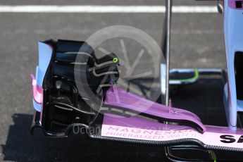 World © Octane Photographic Ltd. Formula 1 – French GP - Pit Lane. Sahara Force India VJM11. Circuit Paul Ricard, Le Castellet, France. Thursday 21st June 2018.