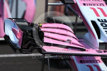 World © Octane Photographic Ltd. Formula 1 – French GP - Pit Lane. Sahara Force India VJM11. Circuit Paul Ricard, Le Castellet, France. Thursday 21st June 2018.