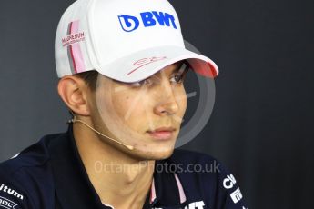 World © Octane Photographic Ltd. Formula 1 – French GP - Thursday Driver Press Conference. Sahara Force India - Esteban Ocon. Circuit Paul Ricard, Le Castellet, France. Thursday 21st June 2018.