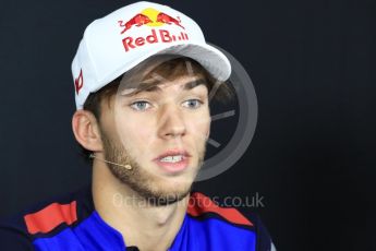 World © Octane Photographic Ltd. Formula 1 – French GP – Thursday Driver Press Conference. Scuderia Toro Rosso – Pierre Gasly. Circuit Paul Ricard, Le Castellet, France. Thursday 21st June 2018.