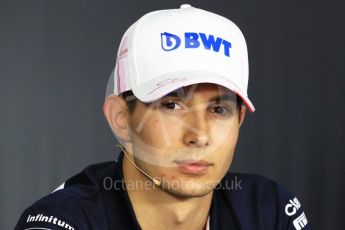 World © Octane Photographic Ltd. Formula 1 – French GP - Thursday Driver Press Conference. Sahara Force India - Esteban Ocon. Circuit Paul Ricard, Le Castellet, France. Thursday 21st June 2018.