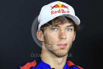 World © Octane Photographic Ltd. Formula 1 – French GP – Thursday Driver Press Conference. Scuderia Toro Rosso – Pierre Gasly. Circuit Paul Ricard, Le Castellet, France. Thursday 21st June 2018.