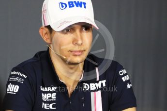 World © Octane Photographic Ltd. Formula 1 – French GP - Thursday Driver Press Conference. Sahara Force India - Esteban Ocon. Circuit Paul Ricard, Le Castellet, France. Thursday 21st June 2018.