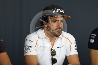 World © Octane Photographic Ltd. Formula 1 – French GP - Thursday Driver Press Conference. McLaren – Fernando Alonso. Circuit Paul Ricard, Le Castellet, France. Thursday 21st June 2018.