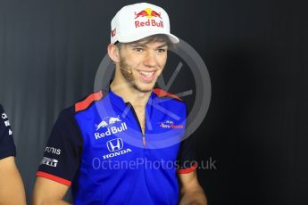 World © Octane Photographic Ltd. Formula 1 – French GP – Thursday Driver Press Conference. Scuderia Toro Rosso – Pierre Gasly. Circuit Paul Ricard, Le Castellet, France. Thursday 21st June 2018.