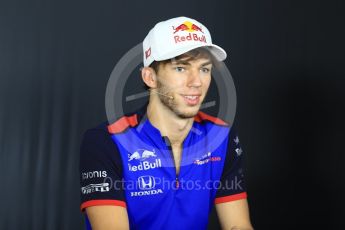 World © Octane Photographic Ltd. Formula 1 – French GP – Thursday Driver Press Conference. Scuderia Toro Rosso – Pierre Gasly. Circuit Paul Ricard, Le Castellet, France. Thursday 21st June 2018.