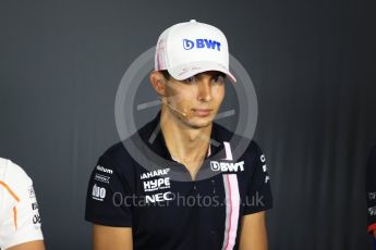 World © Octane Photographic Ltd. Formula 1 – French GP - Thursday Driver Press Conference. Sahara Force India - Esteban Ocon. Circuit Paul Ricard, Le Castellet, France. Thursday 21st June 2018.