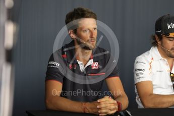 World © Octane Photographic Ltd. Formula 1 – French GP - Thursday Driver Press Conference. Haas F1 Team – Romain Grosjean. Circuit Paul Ricard, Le Castellet, France. Thursday 21st June 2018.