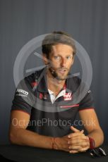 World © Octane Photographic Ltd. Formula 1 – French GP - Thursday Driver Press Conference. Haas F1 Team – Romain Grosjean. Circuit Paul Ricard, Le Castellet, France. Thursday 21st June 2018.