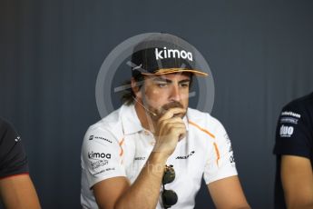 World © Octane Photographic Ltd. Formula 1 – French GP - Thursday Driver Press Conference. McLaren – Fernando Alonso. Circuit Paul Ricard, Le Castellet, France. Thursday 21st June 2018.