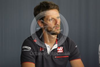 World © Octane Photographic Ltd. Formula 1 – French GP - Thursday Driver Press Conference. Haas F1 Team – Romain Grosjean. Circuit Paul Ricard, Le Castellet, France. Thursday 21st June 2018.
