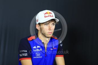 World © Octane Photographic Ltd. Formula 1 – French GP – Thursday Driver Press Conference. Scuderia Toro Rosso – Pierre Gasly. Circuit Paul Ricard, Le Castellet, France. Thursday 21st June 2018.