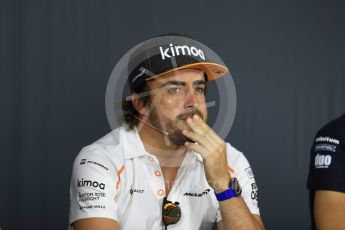 World © Octane Photographic Ltd. Formula 1 – French GP - Thursday Driver Press Conference. McLaren – Fernando Alonso. Circuit Paul Ricard, Le Castellet, France. Thursday 21st June 2018.