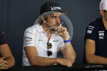 World © Octane Photographic Ltd. Formula 1 – French GP - Thursday Driver Press Conference. McLaren – Fernando Alonso. Circuit Paul Ricard, Le Castellet, France. Thursday 21st June 2018.