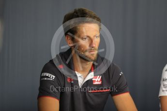 World © Octane Photographic Ltd. Formula 1 – French GP - Thursday Driver Press Conference. Haas F1 Team – Romain Grosjean. Circuit Paul Ricard, Le Castellet, France. Thursday 21st June 2018.