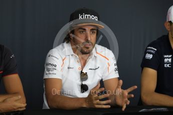 World © Octane Photographic Ltd. Formula 1 – French GP - Thursday Driver Press Conference. McLaren – Fernando Alonso. Circuit Paul Ricard, Le Castellet, France. Thursday 21st June 2018.