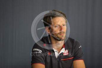 World © Octane Photographic Ltd. Formula 1 – French GP - Thursday Driver Press Conference. Haas F1 Team – Romain Grosjean. Circuit Paul Ricard, Le Castellet, France. Thursday 21st June 2018.