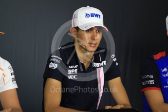 World © Octane Photographic Ltd. Formula 1 – French GP - Thursday Driver Press Conference. Sahara Force India - Esteban Ocon. Circuit Paul Ricard, Le Castellet, France. Thursday 21st June 2018.