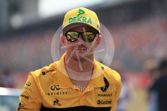 World © Octane Photographic Ltd. Formula 1 – German GP - Drivers’ Parade. Renault Sport F1 Team RS18 – Nico Hulkenberg. Hockenheimring, Baden-Wurttemberg, Germany. Sunday 22nd July 2018.