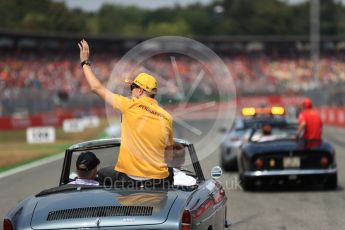 World © Octane Photographic Ltd. Formula 1 – German GP - Drivers’ Parade. Renault Sport F1 Team RS18 – Nico Hulkenberg. Hockenheimring, Baden-Wurttemberg, Germany. Sunday 22nd July 2018.