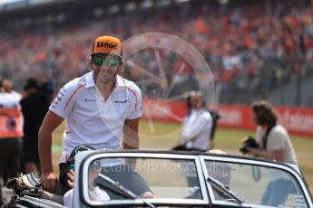 World © Octane Photographic Ltd. Formula 1 – German GP - Drivers’ Parade. McLaren MCL33 – Fernando Alonso. Hockenheimring, Baden-Wurttemberg, Germany. Sunday 22nd July 2018.