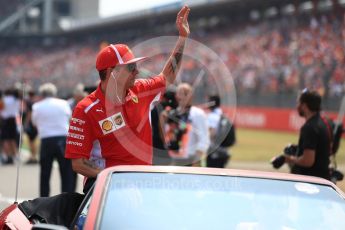 World © Octane Photographic Ltd. Formula 1 – German GP - Drivers’ Parade. Scuderia Ferrari SF71-H – Kimi Raikkonen. Hockenheimring, Baden-Wurttemberg, Germany. Sunday 22nd July 2018.