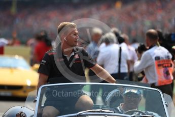 World © Octane Photographic Ltd. Formula 1 – German GP - Drivers’ Parade. Haas F1 Team VF-18 – Kevin Magnussen. Hockenheimring, Baden-Wurttemberg, Germany. Sunday 22nd July 2018.