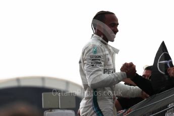 World © Octane Photographic Ltd. Formula 1 – German GP - Parc Ferme. Mercedes AMG Petronas Motorsport AMG F1 W09 EQ Power+ - Lewis Hamilton. Hockenheimring, Baden-Wurttemberg, Germany. Sunday 22nd July 2018.