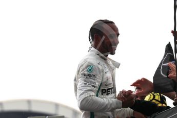 World © Octane Photographic Ltd. Formula 1 – German GP - Parc Ferme. Mercedes AMG Petronas Motorsport AMG F1 W09 EQ Power+ - Lewis Hamilton. Hockenheimring, Baden-Wurttemberg, Germany. Sunday 22nd July 2018.