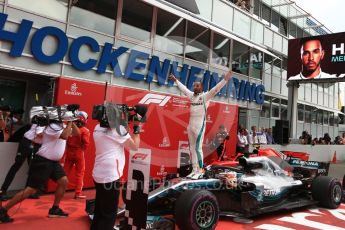 World © Octane Photographic Ltd. Formula 1 – German GP - Parc Ferme. Mercedes AMG Petronas Motorsport AMG F1 W09 EQ Power+ - Lewis Hamilton. Hockenheimring, Baden-Wurttemberg, Germany. Sunday 22nd July 2018.