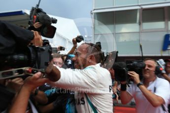 World © Octane Photographic Ltd. Formula 1 – German GP - Parc Ferme. Mercedes AMG Petronas Motorsport AMG F1 W09 EQ Power+ - Lewis Hamilton. Hockenheimring, Baden-Wurttemberg, Germany. Sunday 22nd July 2018.