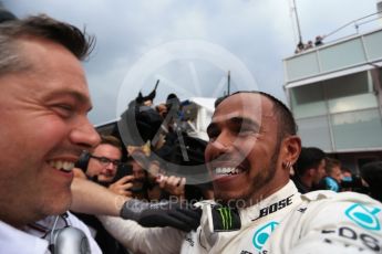 World © Octane Photographic Ltd. Formula 1 – German GP - Parc Ferme. Mercedes AMG Petronas Motorsport AMG F1 W09 EQ Power+ - Lewis Hamilton. Hockenheimring, Baden-Wurttemberg, Germany. Sunday 22nd July 2018.