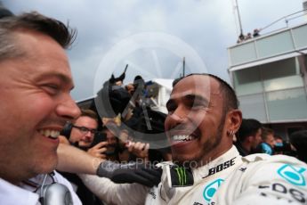 World © Octane Photographic Ltd. Formula 1 – German GP - Parc Ferme. Mercedes AMG Petronas Motorsport AMG F1 W09 EQ Power+ - Lewis Hamilton. Hockenheimring, Baden-Wurttemberg, Germany. Sunday 22nd July 2018.