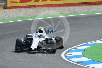 World © Octane Photographic Ltd. Formula 1 – German GP - Practice 1. Williams Martini Racing FW41 – Sergey Sirotkin. Hockenheimring, Baden-Wurttemberg, Germany. Friday 20th July 2018.